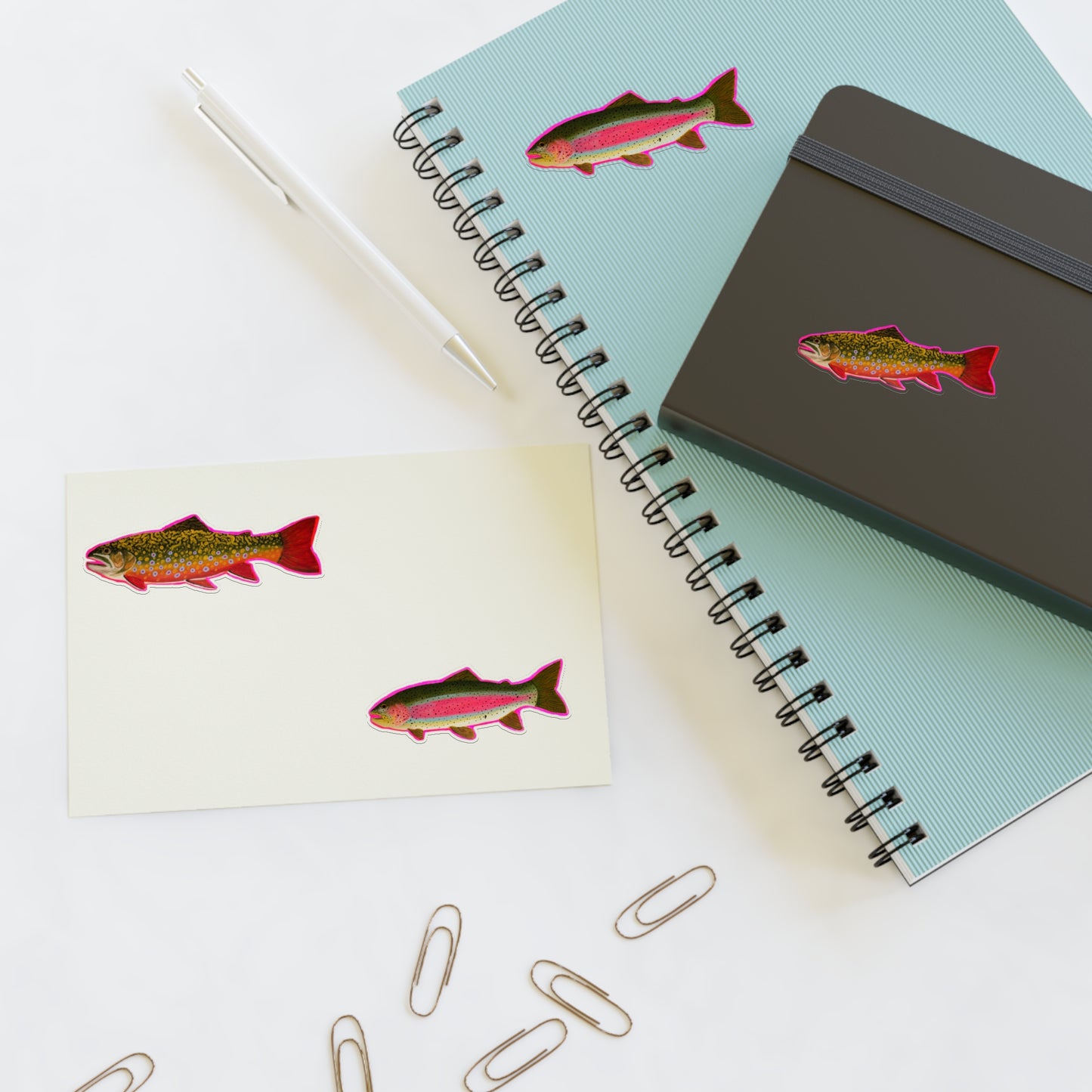 Trout! sticker sheet