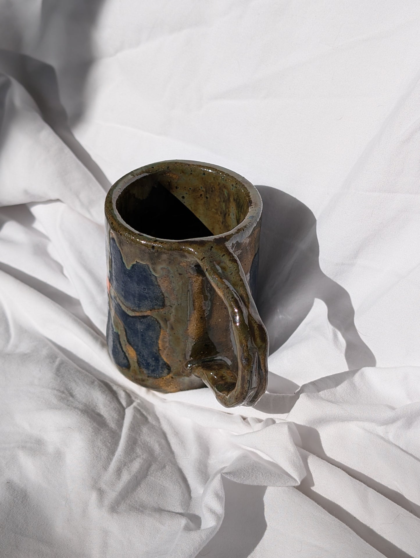 wonky flower mug