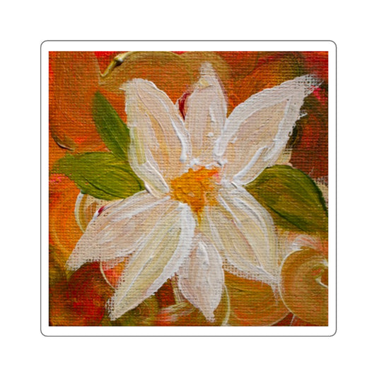 flower painting sticker