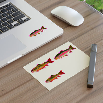 Trout! sticker sheet