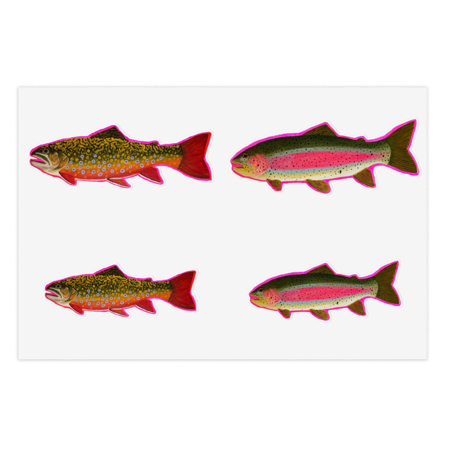 Trout! sticker sheet