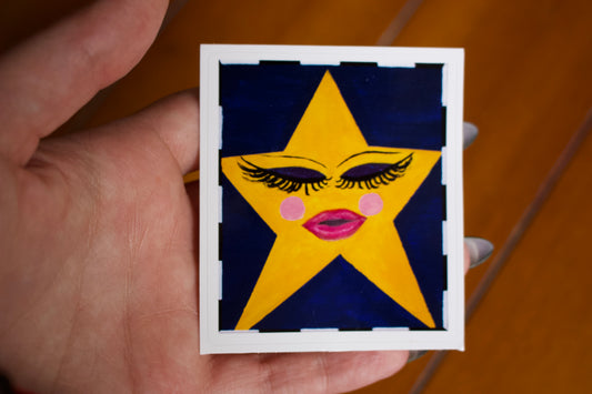 Sleepy Cunty Star Sticker
