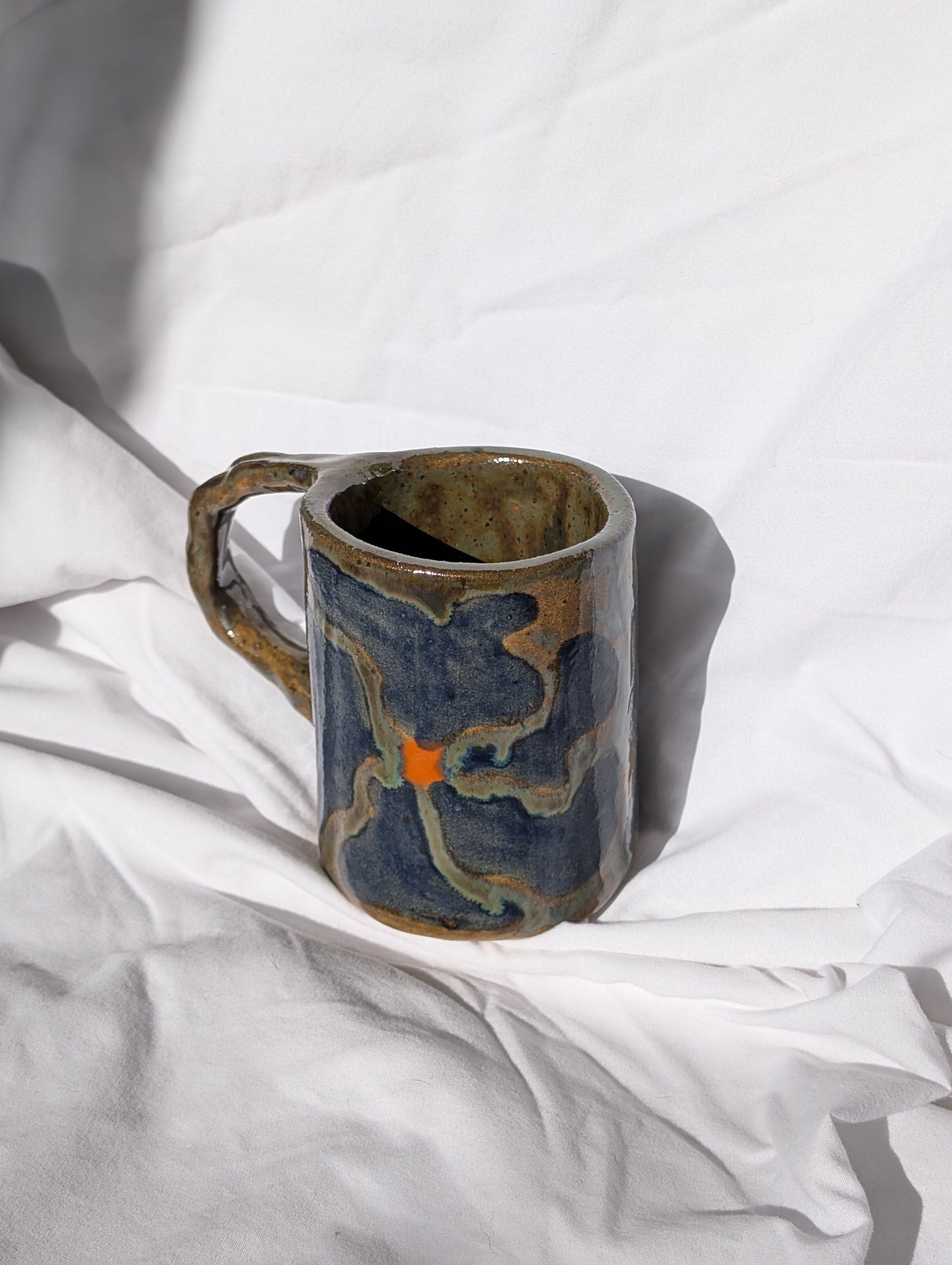 wonky flower mug