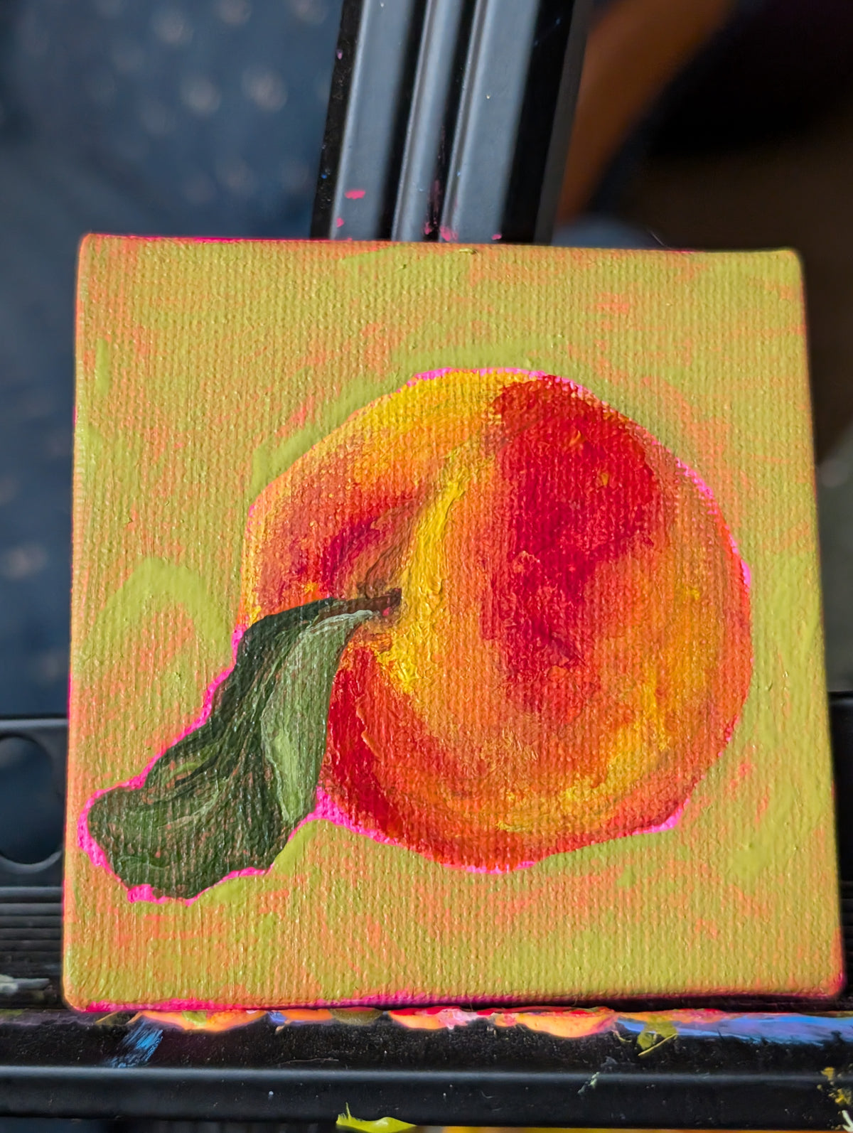 peach mini painting