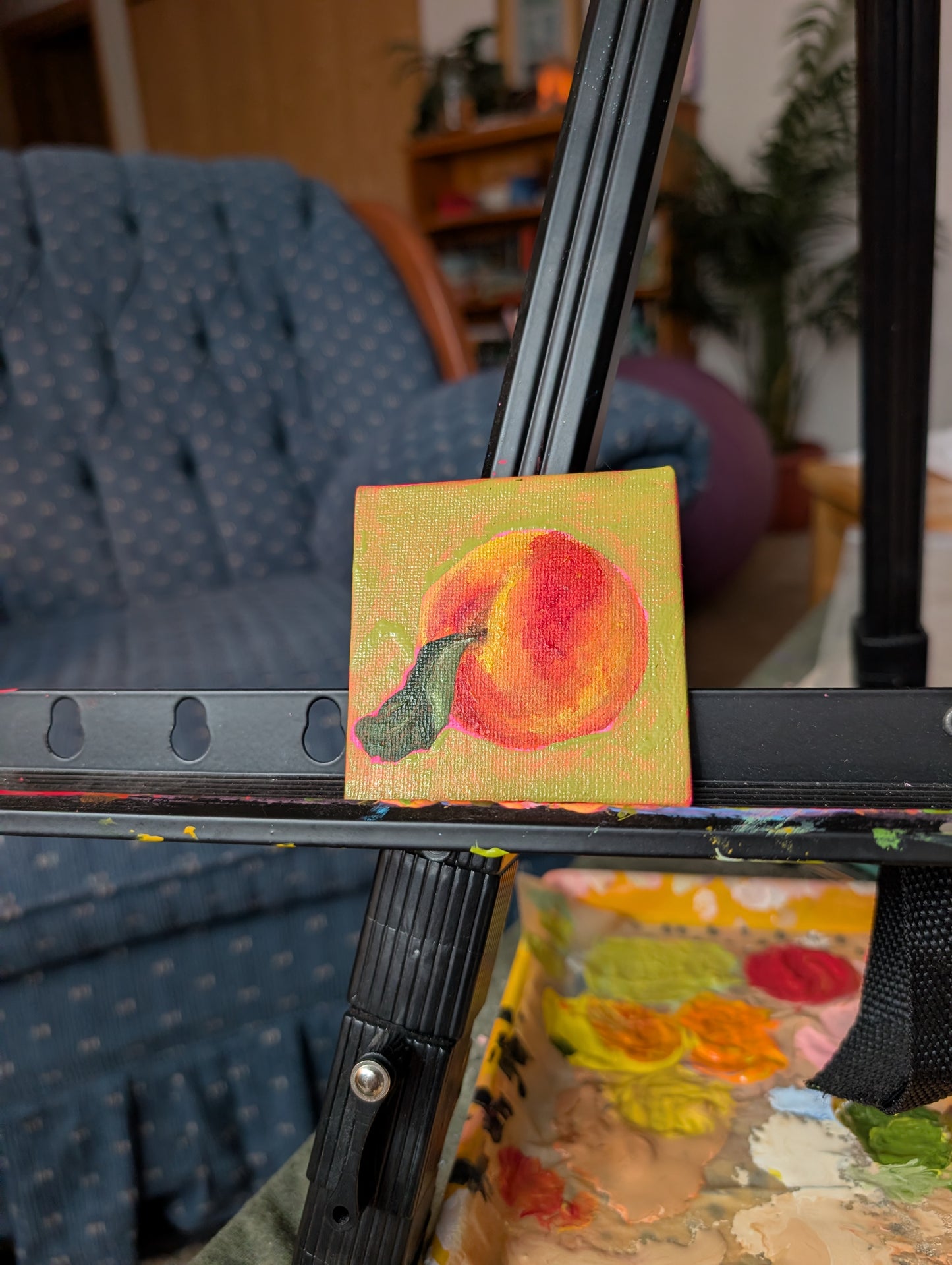 peach mini painting