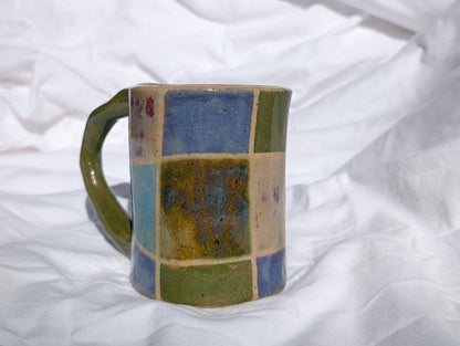 earth checkered mug