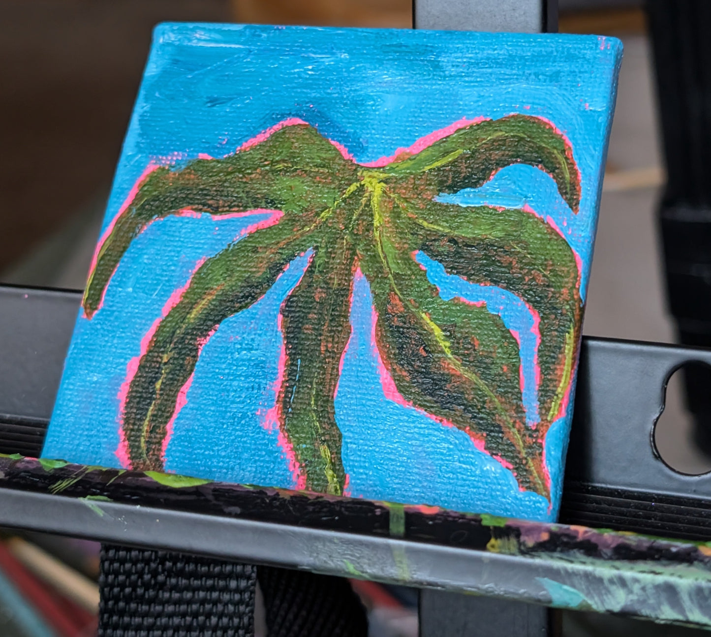 mini leaf painting