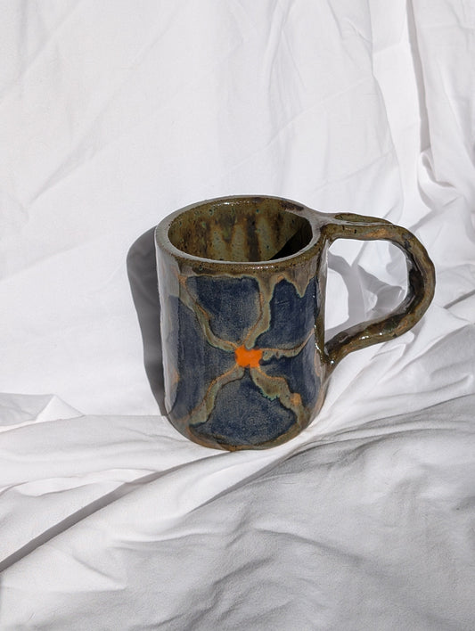 wonky flower mug