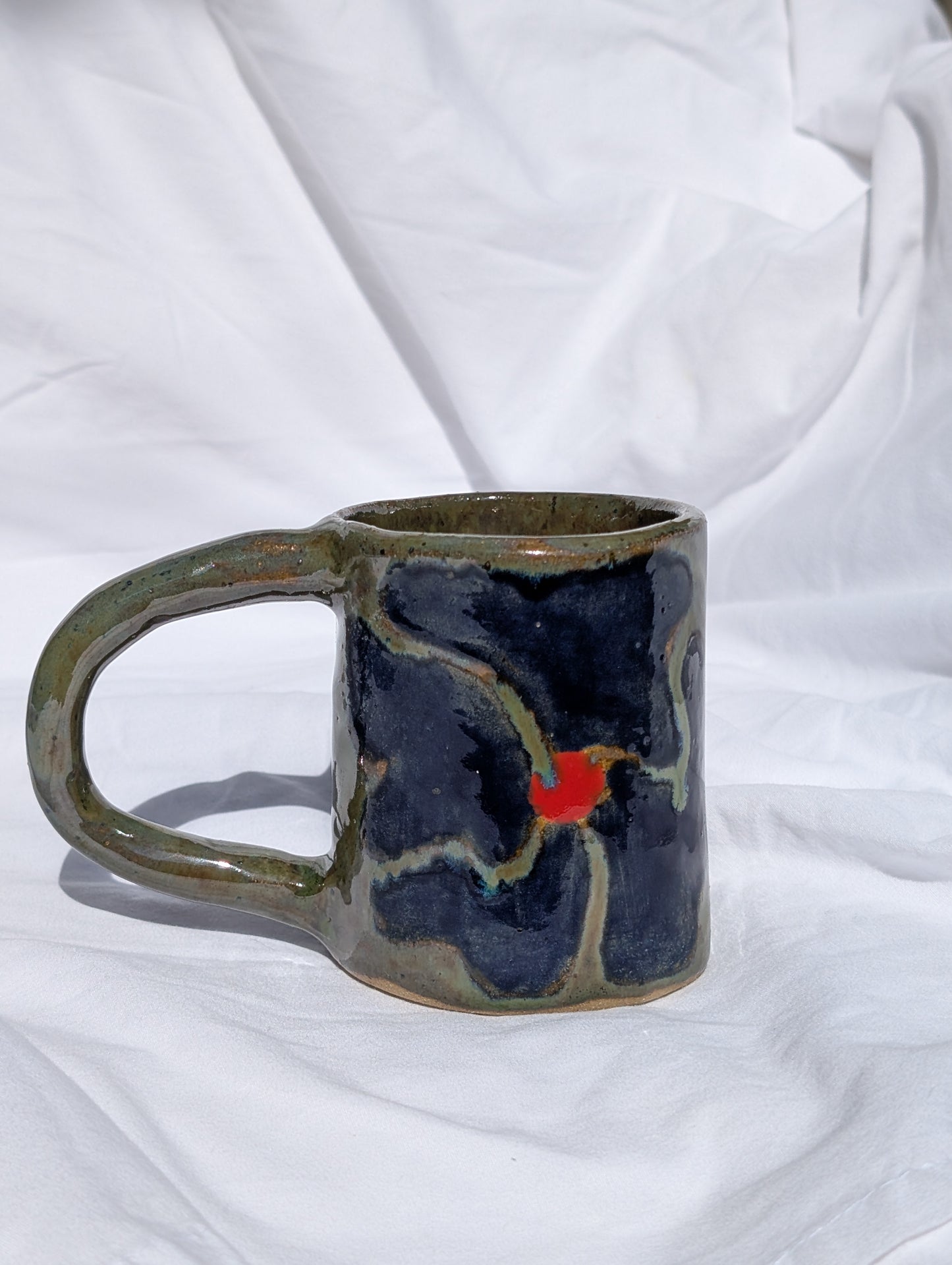 wonky flower mug